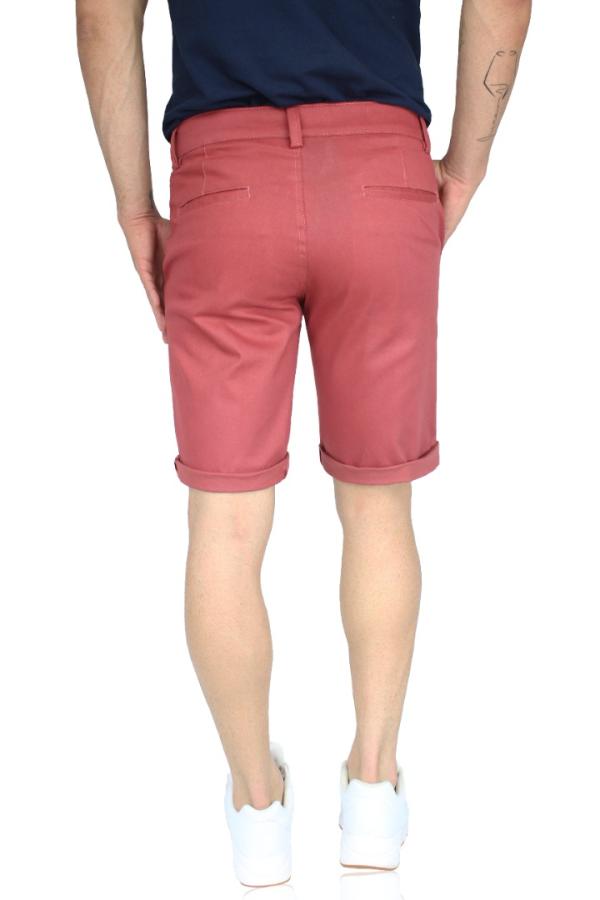 Bermuda Color Shedrón Slim Fit Stretch Para Caballero